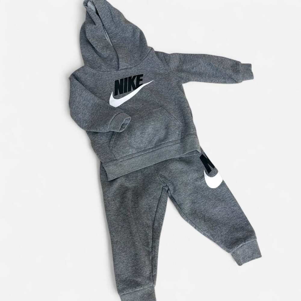 Nike Toddler Tracksuit Size 18M Gray Hoodie Sweatpants